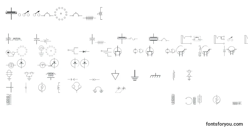 Czcionka DigelecThin – alfabet, cyfry, specjalne znaki