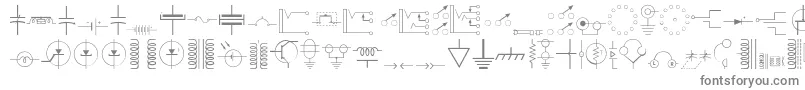 フォントDigelecThin – 灰色のフォント