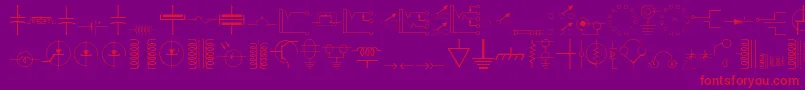 DigelecThin Font – Red Fonts on Purple Background