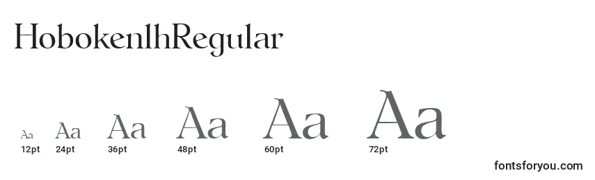 Размеры шрифта HobokenlhRegular