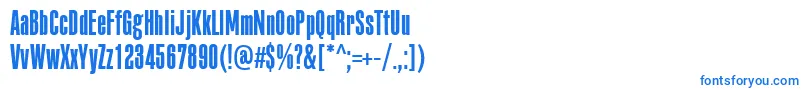 PffusionsansproLight Font – Blue Fonts on White Background
