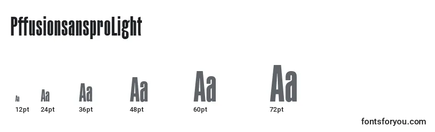 PffusionsansproLight Font Sizes