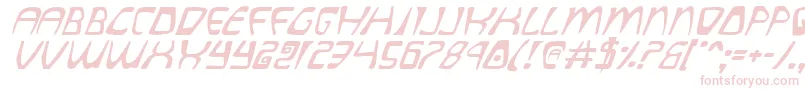 QuatlItalic Font – Pink Fonts on White Background