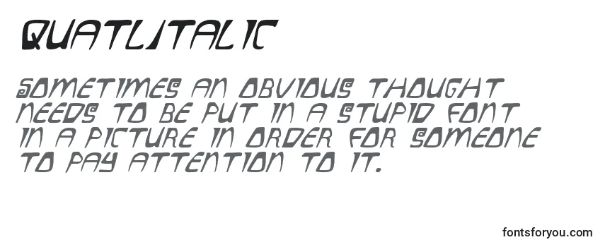 QuatlItalic Font