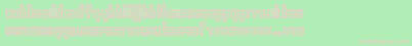 Шрифт Epimodemic – розовые шрифты на зелёном фоне