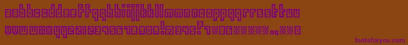 Шрифт Epimodemic – фиолетовые шрифты на коричневом фоне