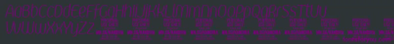 KandiraXligitPersonalUse Font – Purple Fonts on Black Background