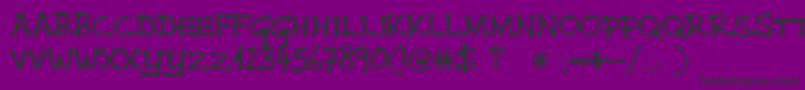 Singlemalta Font – Black Fonts on Purple Background