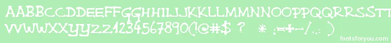 Singlemalta Font – White Fonts on Green Background