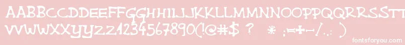 Singlemalta Font – White Fonts on Pink Background