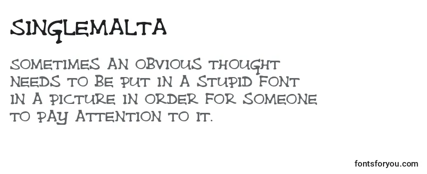 Review of the Singlemalta Font