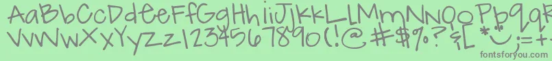 Más sobre la fuente DjbHowCuteAmI fuente DjbHowCuteAmI – Fuentes Grises Sobre Fondo Verde