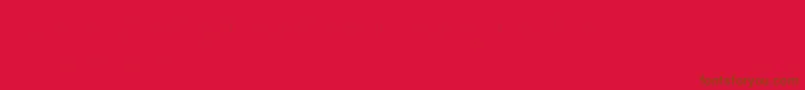 Czcionka Clowningaround – brązowe czcionki na czerwonym tle