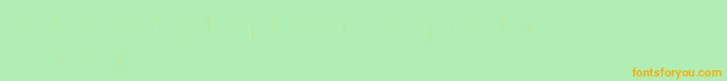 Czcionka Clowningaround – pomarańczowe czcionki na zielonym tle