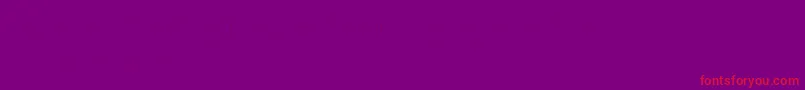フォントClowningaround – 紫の背景に赤い文字