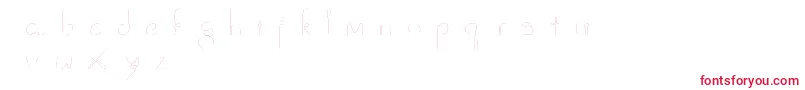 フォントClowningaround – 白い背景に赤い文字