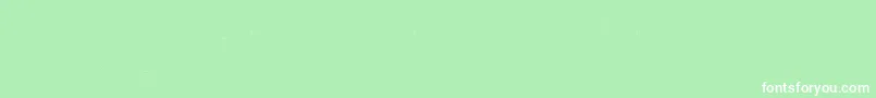 フォントClowningaround – 緑の背景に白い文字