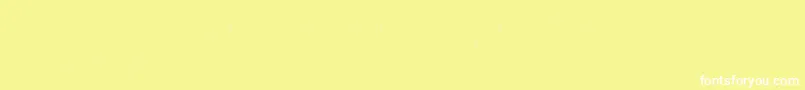 Czcionka Clowningaround – białe czcionki na żółtym tle