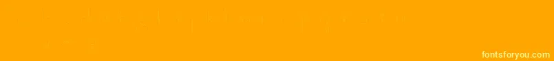 Clowningaround-Schriftart – Gelbe Schriften auf orangefarbenem Hintergrund
