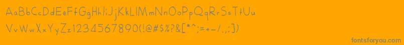 RoyanaRegular Font – Gray Fonts on Orange Background