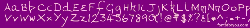 Подробнее о шрифте VanessaRegular Шрифт VanessaRegular – розовые шрифты на фиолетовом фоне
