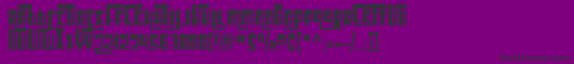 SfCosmicAge Font – Black Fonts on Purple Background