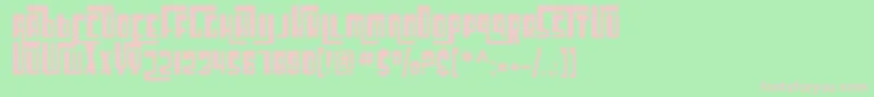 SfCosmicAge Font – Pink Fonts on Green Background