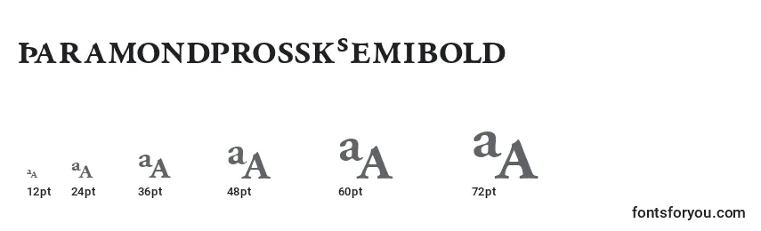 Размеры шрифта GaramondprosskSemibold