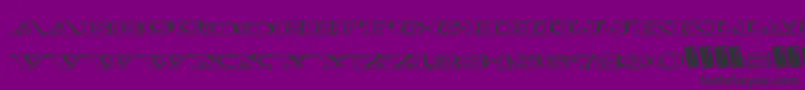 Comicshadow Font – Black Fonts on Purple Background
