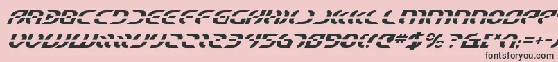 StarfighterItalic Font – Black Fonts on Pink Background