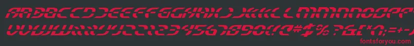 fuente StarfighterItalic – Fuentes Rojas Sobre Fondo Negro