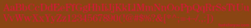 CenturystdBook Font – Red Fonts on Brown Background