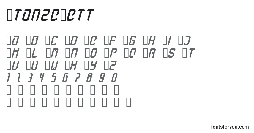StanzeFett-fontti – aakkoset, numerot, erikoismerkit