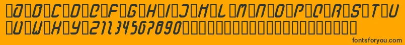 StanzeFett Font – Black Fonts on Orange Background