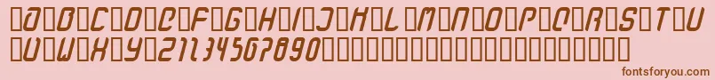 StanzeFett Font – Brown Fonts on Pink Background