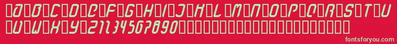 StanzeFett Font – Green Fonts on Red Background