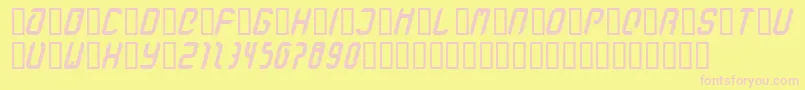 StanzeFett Font – Pink Fonts on Yellow Background