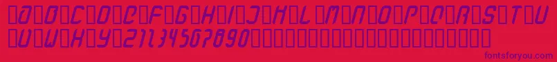 StanzeFett Font – Purple Fonts on Red Background