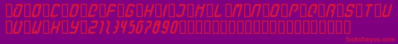 StanzeFett Font – Red Fonts on Purple Background