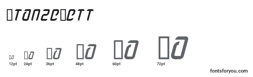 StanzeFett Font Sizes