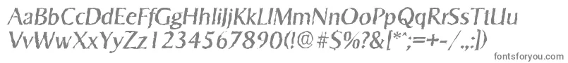 Шрифт SigvarrandomItalic – серые шрифты