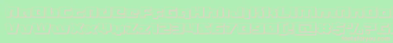 Turbocharge3D Font – Pink Fonts on Green Background