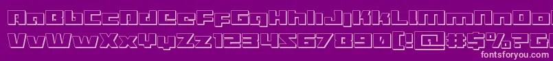 Turbocharge3D Font – Pink Fonts on Purple Background