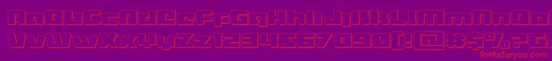 More about Turbocharge3D Font Turbocharge3D Font – Red Fonts on Purple Background