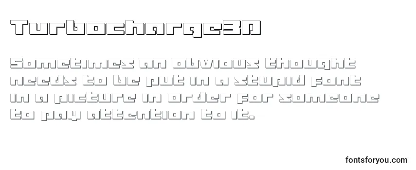 Шрифт Turbocharge3D