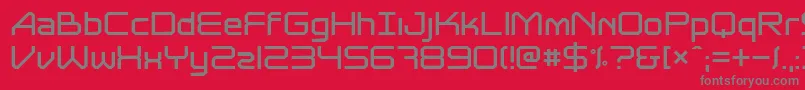 Astrolyte Font – Gray Fonts on Red Background