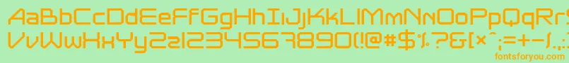 Astrolyte Font – Orange Fonts on Green Background