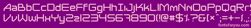 Astrolyte Font – Pink Fonts on Purple Background