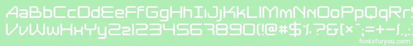 Шрифт Astrolyte – белые шрифты на зелёном фоне