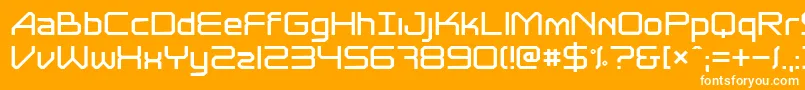 Astrolyte Font – White Fonts on Orange Background